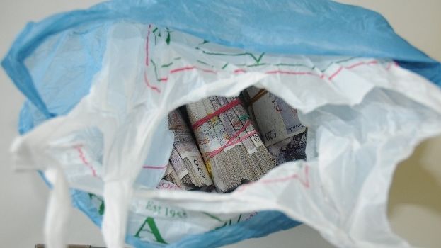 Op Incuse cash seized by HMRC in bags from Tompa