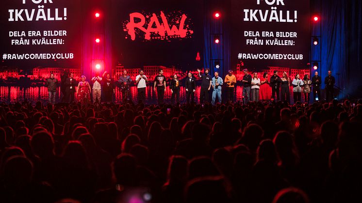 RAW Comedy Club firade 20 år i ett utsålt Avicii Arena - 11 225 personer i publiken