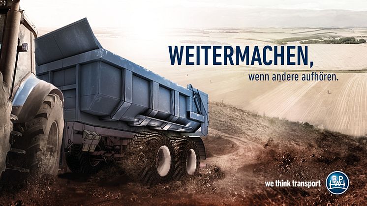 Unter dem Motto "Weitermachen, wenn andere aufhören" präsentiert sich BPW auf der Agritechnica in Halle 15 an Stand E05. 