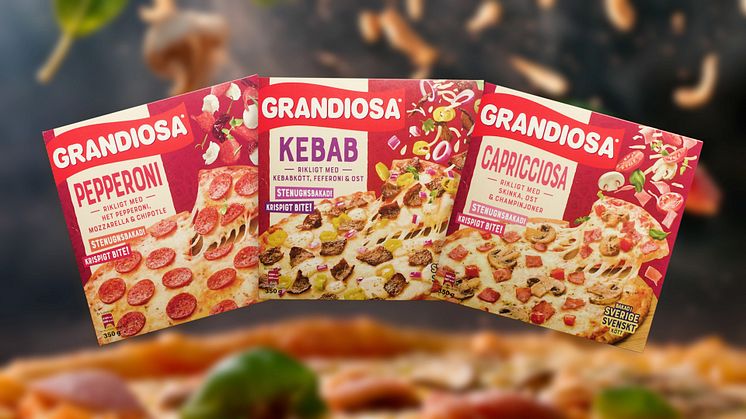 Grandiosa utmanar hämtpizzan - hempizza är ju alltid nygräddad 