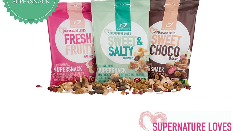 Supernature loves!  Ny økologisk og naturlig glutenfri ready to eat-serie fra Supernature