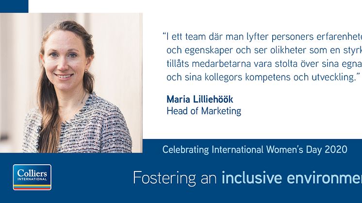 Colliers uppmärksammar Internationella kvinnodagen under #EachforEqual