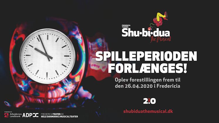 Fredericia Teater forlænger spilleperioden for SHU-BI-DUA – THE MUSICAL med en uge