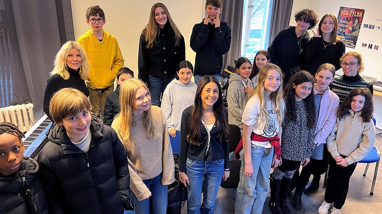 Körövning med elever från Franska Skolan Göteborg