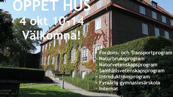 Öppet Hus på Svalövs Gymnasium!