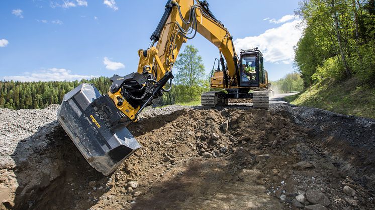 Engcon utvecklar tiltsensor för grävsystem