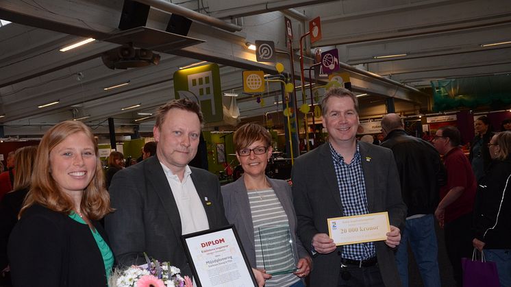 Eskilstuna Energi och Miljö har vunnit Innovationspris för sitt Miljödiplomeringsarbete