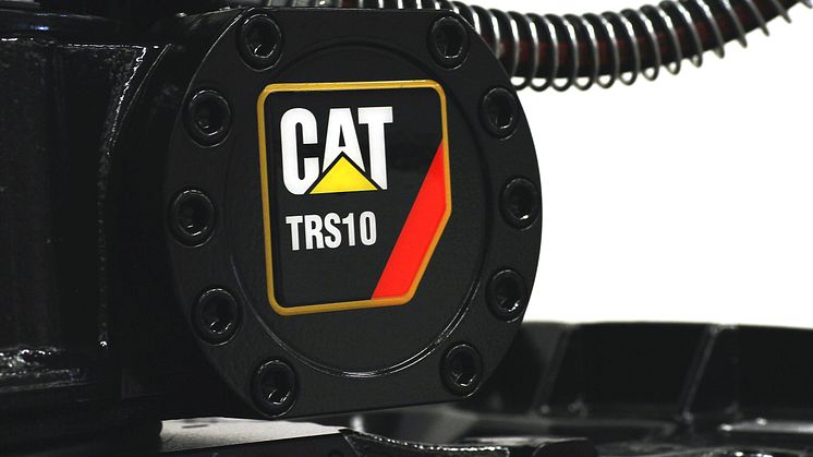 CAT TRS10 tiltrotator, närbild