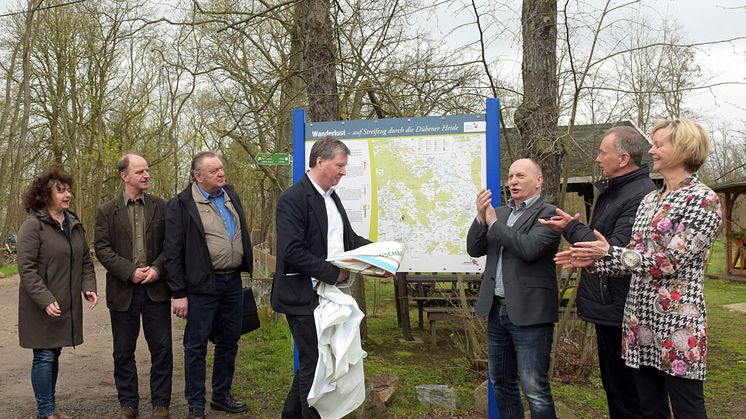 Naturpark Dübener Heide: Eröffnung des neuen Wegenetzes am 31. März 2023 in Laußig - Foto: LRA Nordsachsen/ Alexander Bley