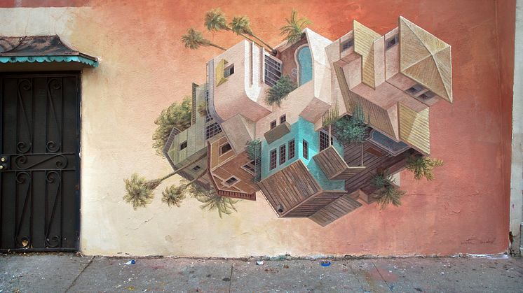 ​The illusionistic art by Cinta Vidal to No Limit Street Art