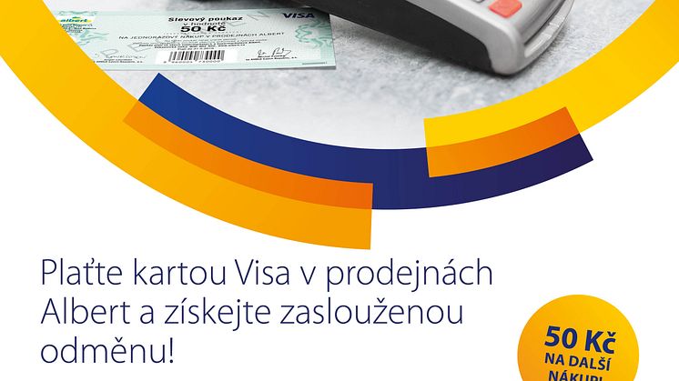 Visa spouští v prodejnách Albert kampaň na podporu plateb kartou