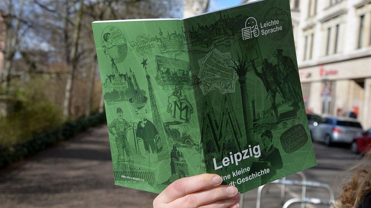 Das Cover der Broschüre "Leipzig. Eine kleine Stadtgeschichte" in Leichter Sprache - Foto: Andreas Schmidt