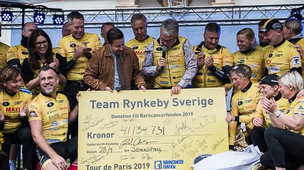 41,1 miljoner kronor samlades in till förmån för kampen mot barncancer.