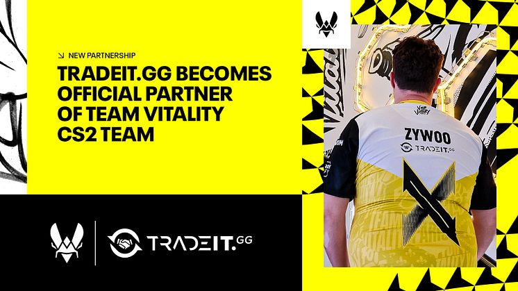 TEAM VITALITY ANNOUNCES TRADEIT AS THE OFFICIAL TRADING AND SKIN MARKETPLACE PARTNER OF THEIR COUNTER-STRIKE TEAM, AND IT'S PLAYERS IN COLLABORATION WITH PRODIGY AGENCY