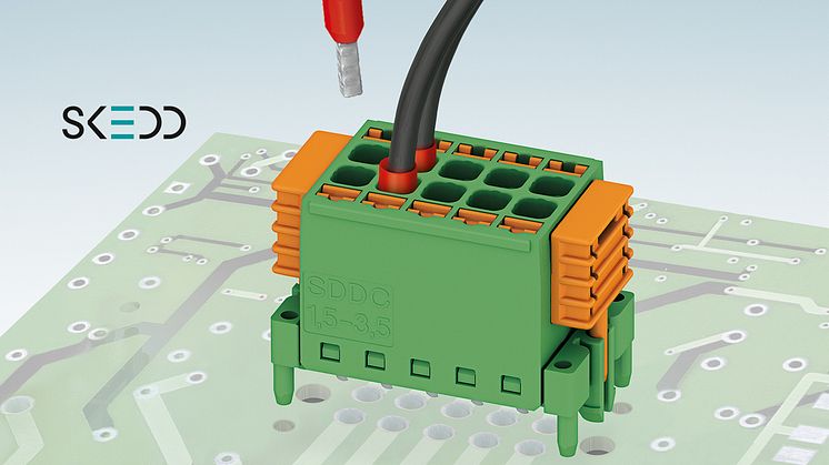Phoenix Contact utvider sitt sortiment med praktiske kretskortpluggforbindere med SKEDD-teknologi. 