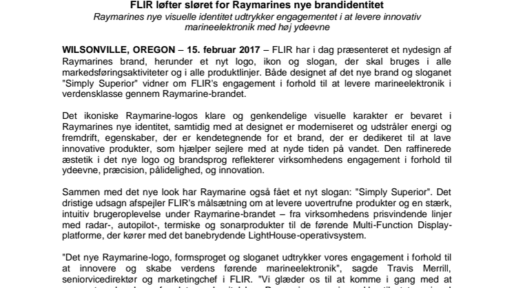Raymarine: FLIR løfter sløret for Raymarines nye brandidentitet