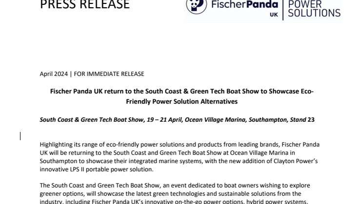 Fischer Panda UK South Coast & Green Tech Show 2024.pdf