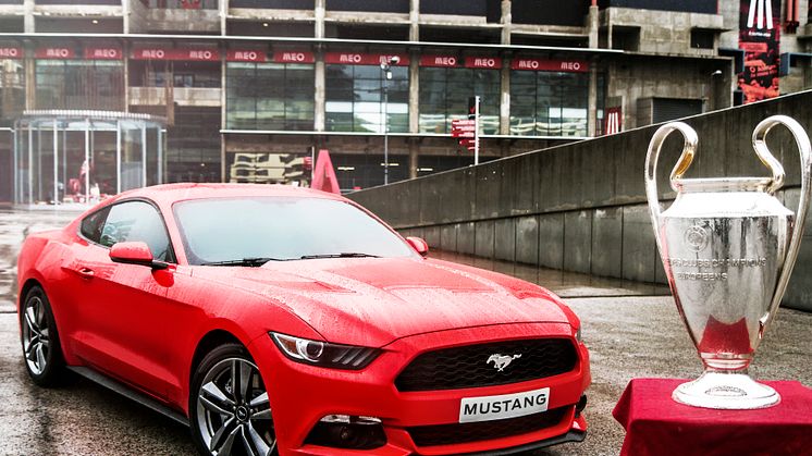 Nye Ford Mustang under Champions League-finalen i Lisboa