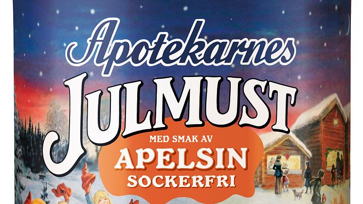 Två julfavoriter i ny kombination: Apotekarnes Julmust med smak av apelsin