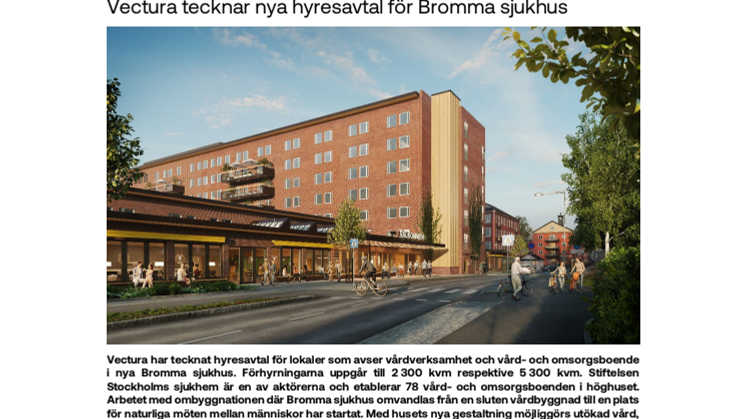 Pressmeddelande_Vectura tecknar nya hyresavtal för Bromma sjukhus.pdf