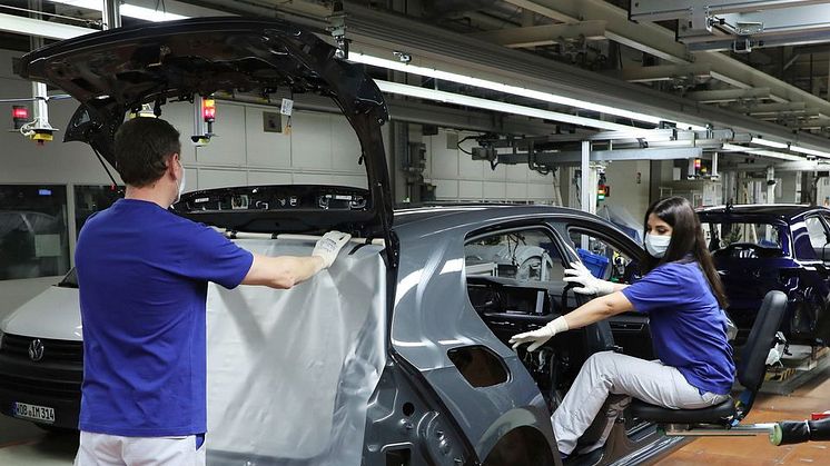 Volkswagen förlitar sig på maximalt hälsoskydd när produktionen startar om.