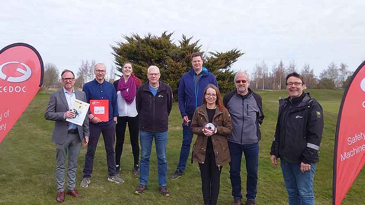 Från vänster: Dan Assarsson, Stefan Gustafsson Ledell, Sandra Johansson, Klas Hansson, Stefan Beijer, Petra Lindström, Kenneth Ahllund, Karl-Eric Backman