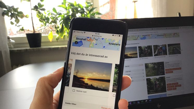 karlstad.se/vandringsleder fungerar lika bra i mobilen som på dator