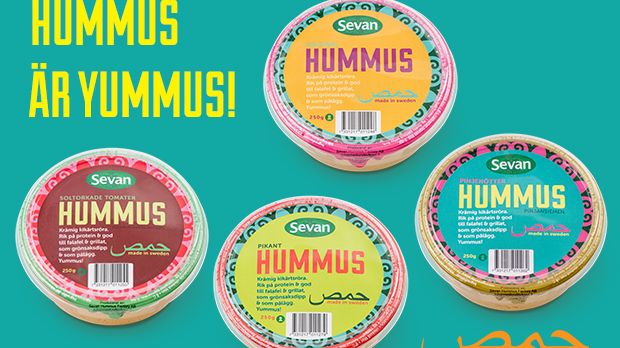 Sevan lanserar kyld Hummus i fyra smaker