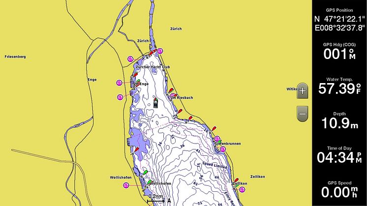 Garmin_BlueChart2022_Zürich_Schweiz (c) Garmin Deutschland GmbH