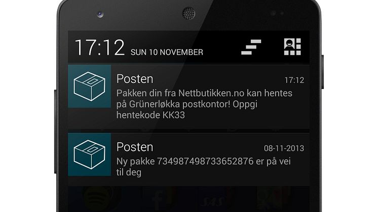 Postens Sporingsapplikasjon (android)
