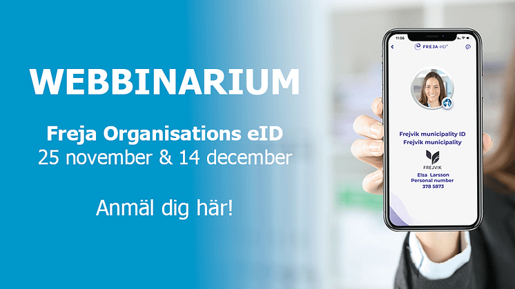 Webbinarium - Tjänstelegitimation Freja Organisations eID