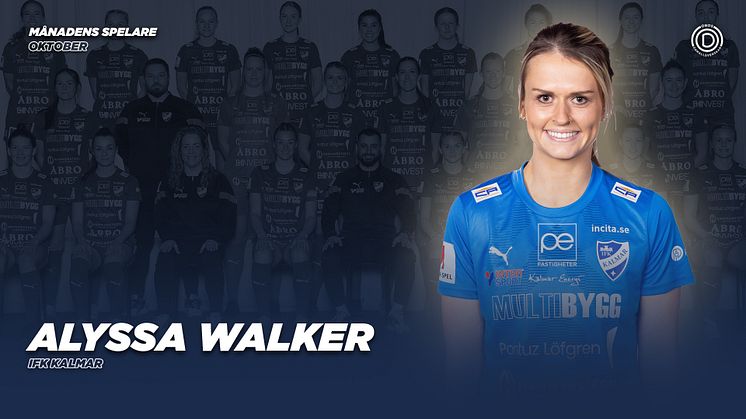 IFK Kalmars Alyssa Walker är årets sista Månadens spelare i OBOS Damallsvenskan