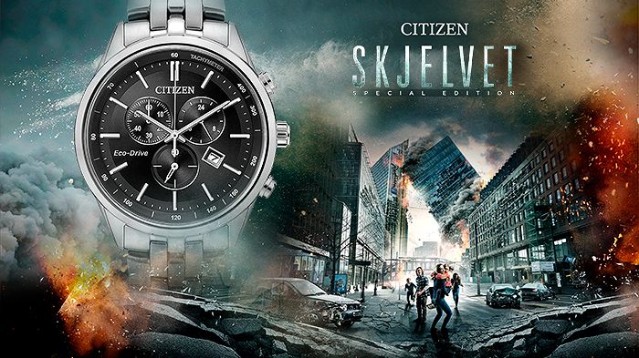 Klokkemerket Citizen er stolt samarbeidspartner av årets store norske film - Skjelvet.