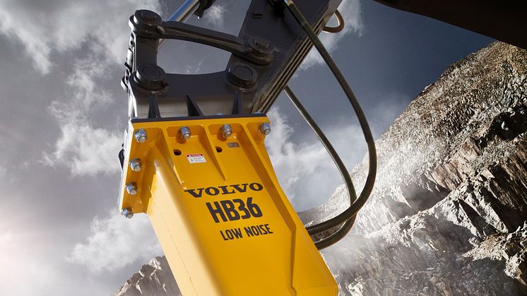 Volvo lanserar medelstora och stora hydraulhammare i HB-serien