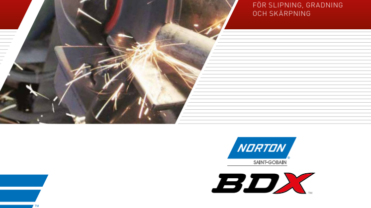 Broschyr Norton BDX bänkslipskivor