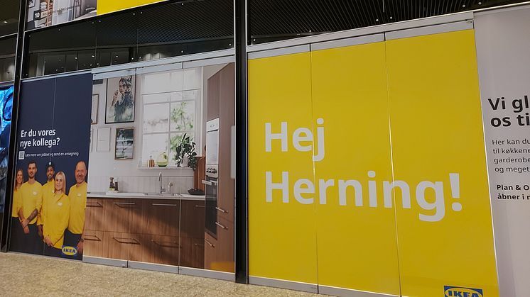 Den 22. marts kan IKEA løfte sløret for det nye Plan and order point i HerningCentret, der gemmer sig bag facaden.