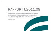 C SVU-rapport C AvfallSverige-U2011-09: Bedömning av långtidsegenskaper hos tätskikt bestående av flygaskastabiliserat avloppsslam, FSA. Beständighet, täthet och ytutlakning  (avlopp)