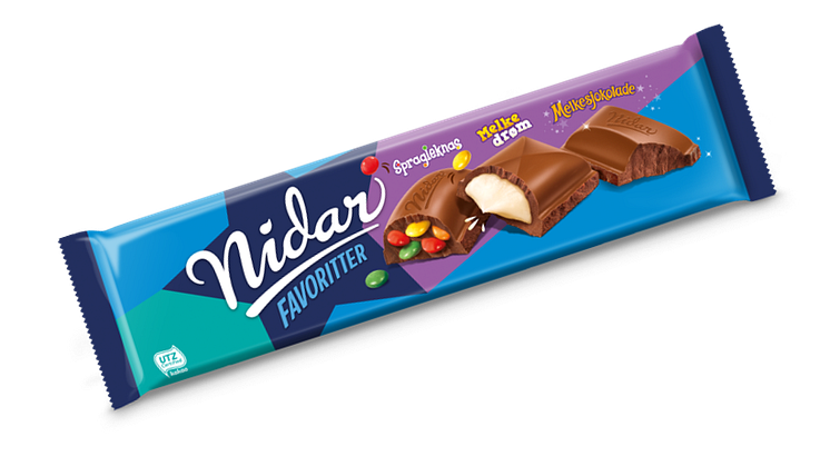 Tilbakekaller et lite parti av sjokoladeplaten Nidar Favoritter blå
