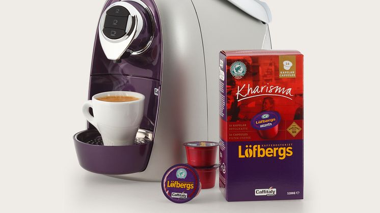 Rekordtillväxt för Löfbergs kaffekapslar