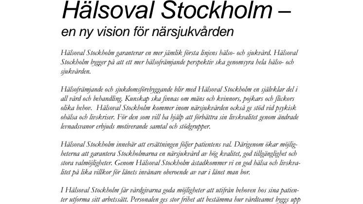 Hälsoval Stockholm (pdf)