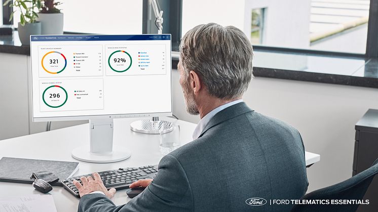 •	A Ford Telematics Essentials szoftver bevezetésével a legnagyobb Ford piacokon a vállalat további előnyöket kínál a FORDLiive szolgáltatást használó haszonjárműflotta-üzemeltetőknek