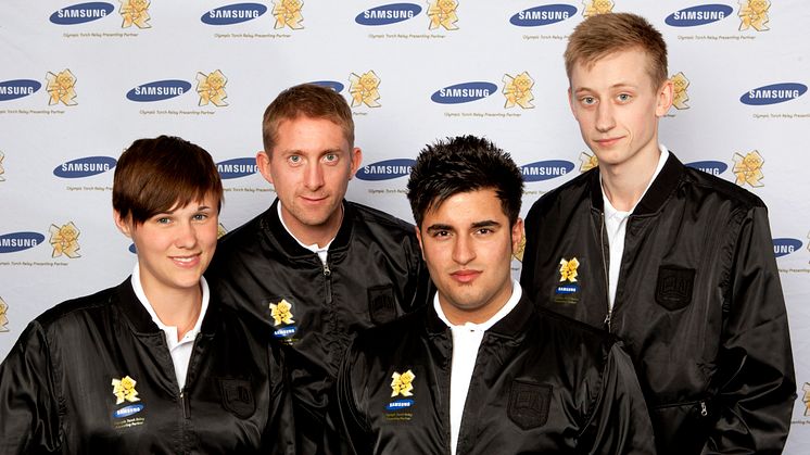 Samsung fortsätter att hylla unga ideella idrottsledare: De fyra utvalda fackellöparna springer med den olympiska elden i Skottland den 9 juni