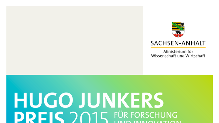Flyer Hugo-Junkers-Preis 2015