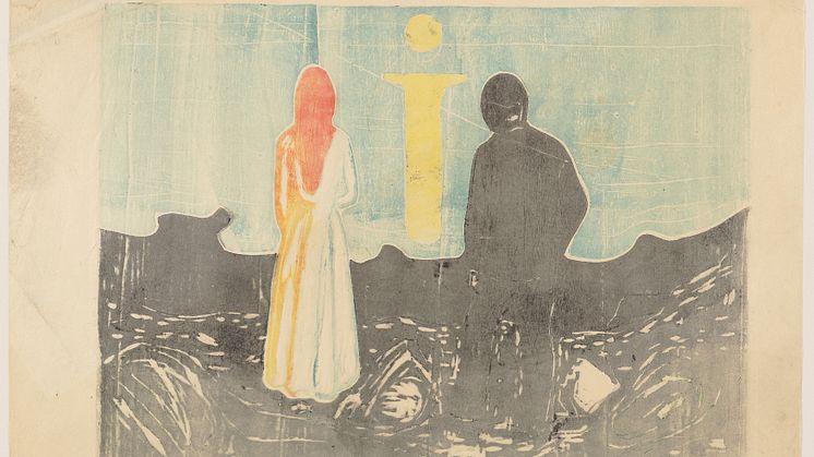 Edvard Munch: To mennesker. De ensomme / Two Human Beings. The Lonely Ones (1899)