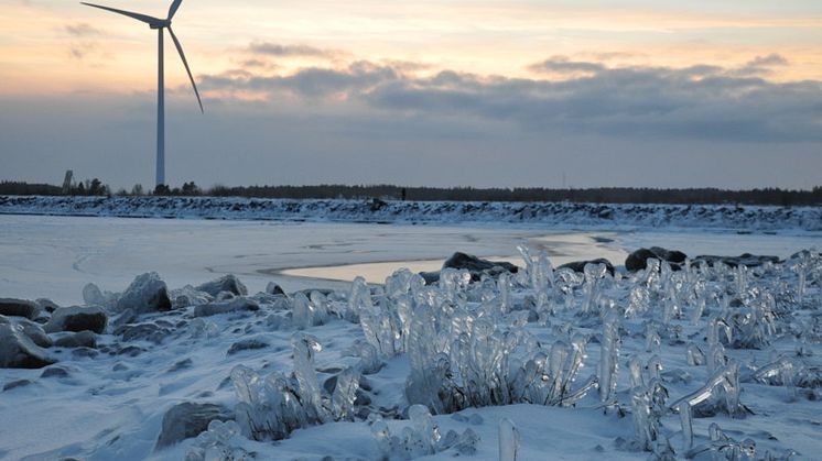 Vindkraftindustrin har problem med atmosfärisk nedisning. Foto: Markus Nordin