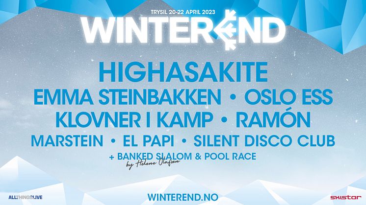 SkiStar och All Things Live släpper ny skid- och musikfestival i Trysil – Highasakite är redo för WinterEnd