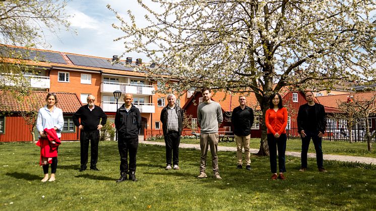 Från vänster: Christine Mulder, Sten Andler, Jianguo Ding, Manfred Jeusfeld, Mathias Mellberg, Tobias Nilsson, Yuning Jiang, Tony Blomkvist