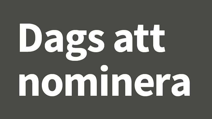 Dags att nominera till årets kulturgala