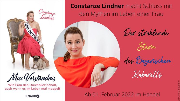 Veranstaltungsangebot: "Miss Verständnis. Wie Frau den Durchblick behält, auch wenn es im Leben mal moppelt" von Constanze Lindner