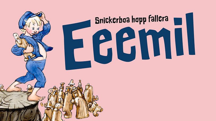 Bildmanér till lekutställningen "Eeemil" på Junibacken